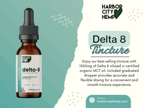 If you’ve ever talked to two people who tried the same Delta 8 tincture and got completely different results, you already know one truth: cannabinoids don’t work the same for everyone. 

Click here for more information: https://harborcityhemp.com/product/delta-8-tincture-1500mg/

Harbor City Hemp

Address: 186 Specialty Pt, Sanford, FL 32771, USA
Phone: +1-619-639-4386

Read Our Blogs:
https://is.gd/R5WZNH
https://tinyurl.com/29fgcezf
https://v.gd/xi3Yqf

More Links:
https://is.gd/OUnA1s
https://v.gd/PA6bLt
https://tinyurl.com/22ulqm2s