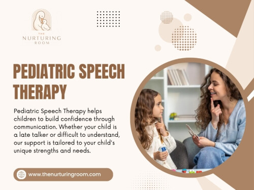 Starting Pediatric Speech Therapy is a step many families take to help children communicate more comfortably. It is not about forcing a child to learn in a certain way. Instead, it focuses on understanding the child’s needs and giving them the right tools to share their thoughts, feelings, and ideas.

The Nurturing Room

Location: Weston, Florida, 33326, USA
Phone: +1-888-707-1320
Find Us On Google Maps: https://maps.app.goo.gl/hX82o7vCQovNiBKh6

Read Our Blogs:
https://thenurturingroom.wordpress.com/
https://thenurturingroom.weebly.com/
https://thenurturingroom.mystrikingly.com/

More Links:
https://beacons.ai/thenurturingroom
https://vimeo.com/thenurturingroom
https://www.magcloud.com/user/thenurturingroom
