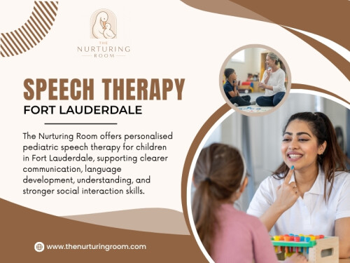 Families searching for Speech Therapy Fort Lauderdale can find support that focuses on their child’s specific communication needs. Finding the right support close to home can make a big difference for busy families.

Click here for more information: https://www.thenurturingroom.com/speech-therapy

The Nurturing Room

Location: Weston, Florida, 33326, USA
Phone: +1-888-707-1320
Find Us On Google Maps: https://maps.app.goo.gl/hX82o7vCQovNiBKh6

Read Our Blogs:
https://thenurturingroom.wordpress.com/
https://thenurturingroom.jimdofree.com/
https://thenurturingroom.mystrikingly.com/

More Links:
https://bio.site/thenurturingroom
https://www.goodreads.com/thenurturingroom
https://speakerdeck.com/thenurturingroom