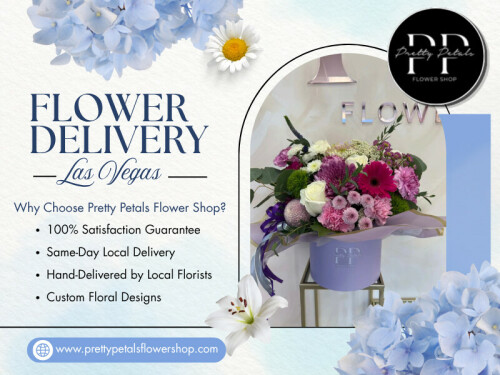 Sometimes special moments cannot wait. A forgotten anniversary, unexpected celebration, or last-minute gift may require quick service. A dependable florist offering Same Day Flower Delivery Las Vegas can help send fresh arrangements when time is limited. However, checking availability early is always recommended because popular flowers may sell quickly.

Find Us On Google Map : https://maps.app.goo.gl/NFX34MtpnWCBUHGX9

Contact Us :
Phone : +17023300697
Address : 8550 W Charleston Blvd Suite #108, Las Vegas, Nevada 89117

Read Our Blogs :
https://medium.com/@prettypetalsflowershop
https://prettypetalsflowers.wixsite.com/prettypetalsflower/
https://prettypetalsflower.weebly.com

More Links -
https://heylink.me/prettypetalsflowershop/
https://independent.academia.edu/prettypetalsflowershop
https://disqus.com/by/prettypetalsflowershop/about/