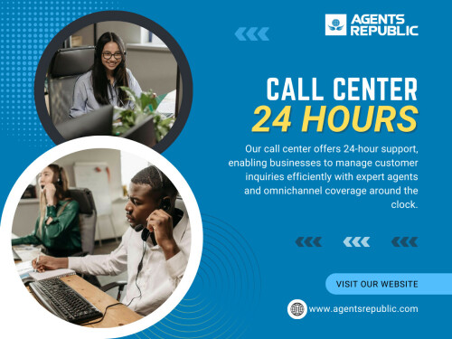 For high-stakes industries, broken escalation can cause serious damage. If your call center 24 hours operation cannot escalate urgent issues at 3 AM, you do not truly have 24/7 support. You have 24/7 availability with operational limitations.

Agents Republic Inc.
Headquarters: 666 Burrard Street, Suite 500,Vancouver, British Columbia,V6C 3P6 Canada
Phone: +1 (604) 210 8100

Read Our Blog:
https://agentsrepublicservices.wordpress.com
https://medium.com/@agentsrepublicservices/about

More Links:
https://heylink.me/agentsrepublic
https://campsite.bio/agentsrepublic
https://beacons.ai/agentsrepublic