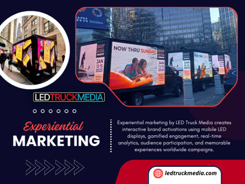 With strategic execution by an Experiential marketing agency, one physical activation can live on digitally for weeks. Static advertising, by comparison, rarely sparks organic online conversation.

LED Truck Media

Phone:+19172243633

Official Site : https://ledtruckmedia.com/services/experiential-advertising/

Read our blogs:

https://truckmedialed.mystrikingly.com

https://ledtruckmedia.weebly.com/led-truck-media

https://ledtruckmedia.wixsite.com/ledtruckmedia

More links:

https://solo.to/ledtruckmedia

https://www.apsense.com/user/ledtruckmedia

https://www.magcloud.com/user/truckmedialed