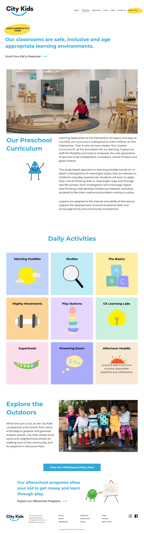 Finding the right preschool shouldn’t mean sacrificing quality or affordability. Our affordable preschools in Brooklyn, NY provide nurturing early childhood education designed to support your child’s development while meeting the needs of today’s families.

Learn More- https://citykids.nyc/preschool/