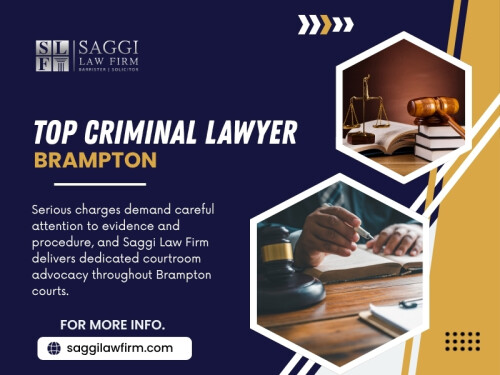 A Top Criminal Lawyer Brampton should therefore avoid treating every client as though they have the same case.

Contact :   Saggi Law Firm
Address:  2250 Bovaird Dr E Suite401, Brampton, ON L6R 0W3, Canada
Phone: 647-983-6720

Find Us On Google Map: https://g.page/saggi-law-firm

Official Website: https://saggilawfirm.com/brampton-criminal-lawyer

Read Our Blog: 
https://mandeepsaggisocial.wixsite.com/saggilawfirm/post/criminal-lawyer-brampton
https://bramptoncriminallawyers.weebly.com/brampton-lawyer/criminal-defence-lawyer-brampton
https://criminallawfirmstoronto.medium.com/criminal-lawyer-brampton-ontario-5646db521e19

More Links:
https://www.ted.com/profiles/50476435
https://webopine.com/businesses/saggi-law-firm
https://www.bark.com/en/ca/company/saggi-law-firm/Kp6Ev/
