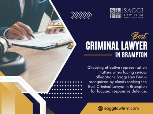 Someone searching for a Best Criminal Lawyer In Brampton should look beyond broad claims of experience and consider whether the lawyer regularly appears in Brampton courts.


Contact :   Saggi Law Firm
Address:  2250 Bovaird Dr E Suite401, Brampton, ON L6R 0W3, Canada
Phone: 647-983-6720

Find Us On Google Map: https://g.page/saggi-law-firm

Read Our Blog: 
https://criminallawfirmstoronto.blogspot.com/2026/09/best-criminal-lawyer-in-brampton.html
https://saggilawfirmcriminallawyer.tumblr.com/post/827797882449051648/top-criminal-lawyer-brampton
https://mandeepsaggisocial.wixsite.com/saggilawfirm/post/criminal-lawyer-brampton

More Links:
https://MySlink.app/saggilawfirm
https://about.me/Mandeepsaggi
https://gravatar.com/criminallawfirmstoronto