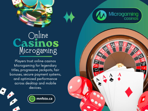A common misconception is that all Online Casinos Microgaming operate the same way because they use similar software.

Address: 2147 Westbrook Crescent, Toronto, ON M4H 2L8, Canada.

Read Our Blogs:

https://mnfsto.yooco.org
https://mnfsto.jimdofree.com/
https://69f9ac3384a47.site123.me

More Links:

https://www.spoonflower.com/profiles/mnfsto
https://www.scribd.com/user/971700673/Microgaming-Canada
https://stackoverflow.com/users/32622861/microgaming-casinos-canada