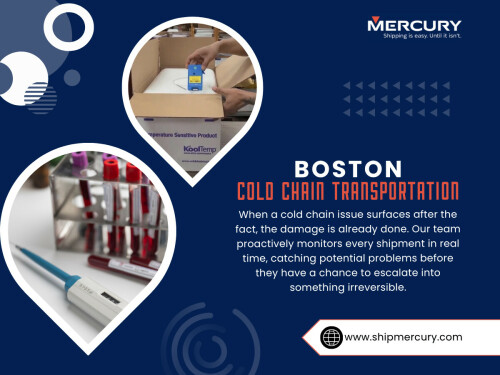 Boston Cold Chain Transportation systems rely heavily on planning rather than speed. Routes are optimized in advance, and alternative paths are mapped to handle unexpected delays.
Most people don’t realize that transportation failures are rarely caused by distance. They’re usually the result of unanticipated disruptions combined with slow response times.

Click here for more information: https://www.shipmercury.com/location/cold-chain-transportation-boston

Address: 61 Batterymarch St 1st Floor, Boston, MA 02110, United States
Phone: +1-617-723-5205
Email: support@shipmercury.com

Find Us On Google Maps: https://maps.app.goo.gl/ndWwnbPQDhuksmoq8

Read Our Blog:
https://medium.com/@shipmercuryservice/about
https://shipmercury.wordpress.com
https://shipmercury.weebly.com/

More Links:
https://heylink.me/shipmercury/
https://campsite.bio/shipmercury
https://disqus.com/by/shipmercuryma/about/
https://www.magcloud.com/user/shipmercury
https://gravatar.com/shipmercury