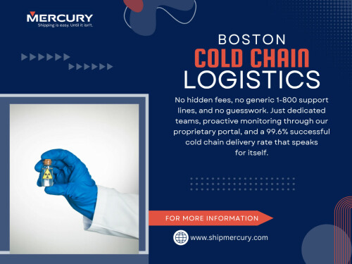 Boston Cold Chain Logistics isn’t defined by refrigerationit’s defined by continuity. Every stage must maintain the same controlled environment, from origin to final handoff.
The process begins before transportation even enters the picture. Products are stored in facilities designed to maintain specific temperature ranges, often with layered monitoring systems.

Click here for more information:
https://www.shipmercury.com/cold-chain-logistics-boston

Address: 61 Batterymarch St 1st Floor, Boston, MA 02110, United States
Phone: +1-617-723-5205
Email: support@shipmercury.com

Find Us On Google Maps: https://maps.app.goo.gl/ndWwnbPQDhuksmoq8

Read Our Blog:
https://medium.com/@shipmercuryservice/about
https://shipmercury.wordpress.com
https://shipmercury.weebly.com/

More Links:
https://heylink.me/shipmercury/
https://campsite.bio/shipmercury
https://disqus.com/by/shipmercuryma/about/
https://www.magcloud.com/user/shipmercury
https://gravatar.com/shipmercury