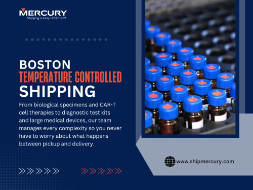 At first glance, temperature control sounds simplekeep products within a specific range. But in practice, Temperature Controlled Shipping Boston is about managing change, not just maintaining a number.

Boston Temperature Controlled Shipping uses layered systems to maintain control:

•	Insulated packaging to reduce external impact 
•	Active cooling or heating systems for precise regulation 
•	Real-time sensors tracking temperature changes 
•	Alerts triggered before thresholds are exceeded 

Most people don’t realize that maintaining integrity isn’t about reacting to problemsit’s about preventing fluctuations before they happen.

Click here for more information: https://www.shipmercury.com/location/temperature-controlled-shipping-boston

Address: 61 Batterymarch St 1st Floor, Boston, MA 02110, United States
Phone: +1-617-723-5205
Email: support@shipmercury.com

Find Us On Google Maps: https://maps.app.goo.gl/ndWwnbPQDhuksmoq8

Read Our Blog:
https://medium.com/@shipmercuryservice/about
https://shipmercury.wordpress.com
https://shipmercury.weebly.com/

More Links:
https://heylink.me/shipmercury/
https://campsite.bio/shipmercury
https://disqus.com/by/shipmercuryma/about/
https://www.magcloud.com/user/shipmercury
https://gravatar.com/shipmercury