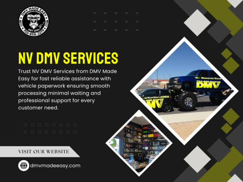 It’s often the smallest details that cause the biggest problems.

Common examples include:

Minor spelling differences in names
Address formats that don’t match
Incomplete sections in forms
These don’t seem like major issues, but in nv dmv services, consistency is everything. The system checks for exact matches, not close ones.

Click Here for More Information : https://dmvmadeeasy.com/dmv-services-las-vegas/

Find Us On Google Map : https://goo.gl/maps/BJNY18FeVELkd5ye8

Contact : DMV Made Easy

Address: 8615 W Flamingo Rd, Las Vegas, NV 89147, United States

Phone Number: +17022413662

Read Our Blog:

https://dmvmadeeasyvegas.blogspot.com/2026/05/car-registration-nevada.html

https://penzu.com/p/9758a1fb4d7fa01c

https://dmvmadeeasyvegas.yooco.org/nevada_dmv_services

More Links:

https://allmyfaves.com/dmvmadeeasy

https://soundcloud.com/dmvmadeeasy

https://www.magcloud.com/user/dmvmadeeasy