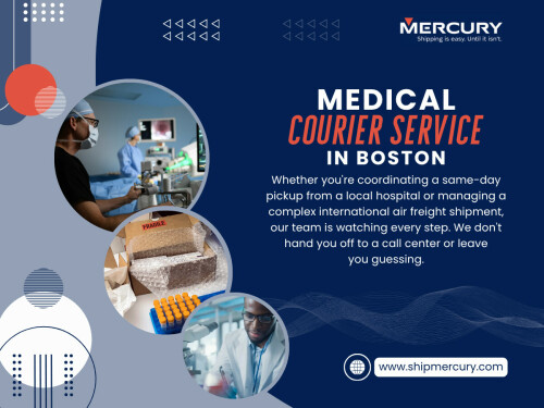 You’ve probably noticed how standard deliveries allow flexibilityrescheduling, rerouting, delays. Medical logistics doesn’t offer that luxury.
Every shipment handled through Medical Courier Service in Boston is treated as time-sensitive and condition-critical.
Most people don’t realize that medical courier services aren’t just about transportationthey’re about compliance. Chain-of-custody documentation, handling protocols, and delivery verification are all part of the process.

Click here for more information: https://www.shipmercury.com/location/medical-courier-service-boston

Address: 61 Batterymarch St 1st Floor, Boston, MA 02110, United States
Phone: +1-617-723-5205
Email: support@shipmercury.com

Find Us On Google Maps: https://maps.app.goo.gl/ndWwnbPQDhuksmoq8

Read Our Blog:
https://medium.com/@shipmercuryservice/about
https://shipmercury.wordpress.com
https://shipmercury.weebly.com/

More Links:
https://heylink.me/shipmercury/
https://campsite.bio/shipmercury
https://disqus.com/by/shipmercuryma/about/
https://www.magcloud.com/user/shipmercury
https://gravatar.com/shipmercury