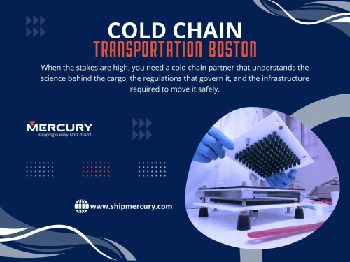 Movement is where coordination gets tested. Cold Chain Transportation Boston must maintain stability while navigating unpredictable conditions.
Boston’s urban landscape adds another layer of difficulty. Traffic congestion, limited delivery windows, and route variability all increase exposure risk.
You’ve probably noticed how transportation delays are treated as routine in standard logistics. In cold chain systems, delays are not neutralthey actively increase risk.
Boston Cold Chain Transportation gaps often appear in areas like:

Click here for more information:
https://www.shipmercury.com/cold-chain-logistics-boston
https://www.shipmercury.com/location/temperature-controlled-shipping-boston
https://www.shipmercury.com/location/cold-chain-transportation-boston
https://www.shipmercury.com/location/medical-courier-service-boston

Address: 61 Batterymarch St 1st Floor, Boston, MA 02110, United States
Phone: +1-617-723-5205
Email: support@shipmercury.com

Find Us On Google Maps: https://maps.app.goo.gl/ndWwnbPQDhuksmoq8

Read Our Blog:
https://medium.com/@shipmercuryservice/about
https://shipmercury.wordpress.com
https://shipmercury.weebly.com/

More Links:
https://heylink.me/shipmercury/
https://campsite.bio/shipmercury
https://disqus.com/by/shipmercuryma/about/
https://www.magcloud.com/user/shipmercury
https://gravatar.com/shipmercury