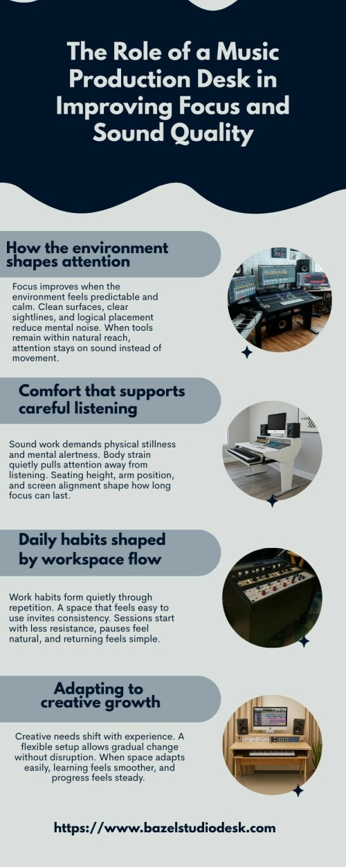 The Role of a Music Production Desk in Improving Focus and Sound Quality