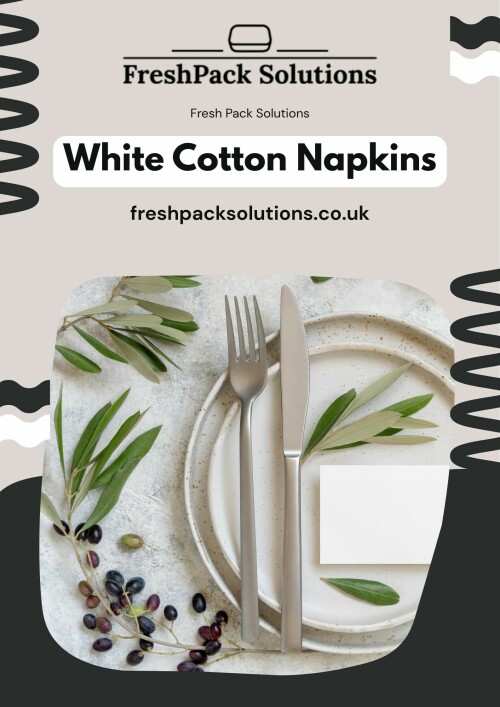 Shop high-quality white cotton napkins for dining, events, and everyday use. Elegant, reusable, and durable—perfect for restaurants, weddings, and home table settings.
Visit: https://freshpacksolutions.co.uk/collections/napkin