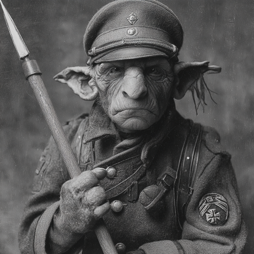 u3963761815 A dd goblin wearing a ww2 German uniform. Holding 7614121c 5f70 40c3 abba ae75a8b3a96f 0