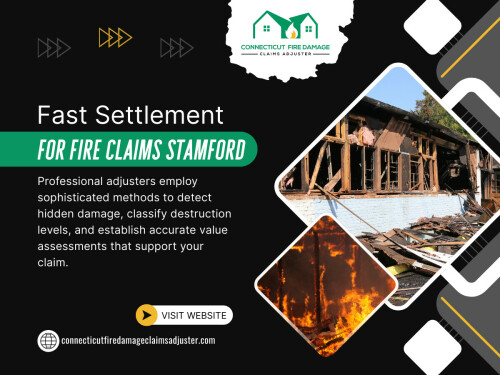 The truth is, achieving a fast settlement for fire claims in Stamford isn’t just about filling out paperwork—it’s about knowing how to navigate the system, avoid costly mistakes, and leverage expert help. 

Connecticut Fire Damage Claims Adjuster

Address: 28 Sunset Dr, Old Lyme, CT 06371

Read Our Blogs:
https://is.gd/G31UTH
https://tinyurl.com/273z4cah
https://v.gd/z7OgVp

More Links:
https://is.gd/cj61iL
https://tinyurl.com/26wretp2
https://v.gd/6ogH5t
