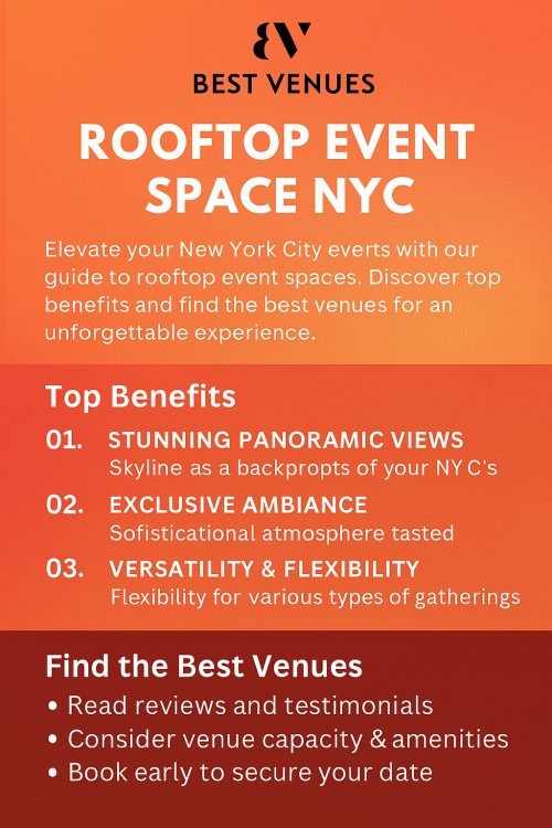 Discover the best rooftop event space in NYC with Best Venues. Host your corporate events, private parties, or weddings against stunning skyline views. Experience elegance, comfort, and unmatched service in the heart of New York City.