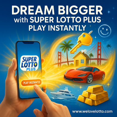 Dream Bigger with Super Lotto Plus—Play Instantly brings you the excitement of chasing life-changing wins anytime, anywhere. With simple rules and fast gameplay, you can pick your numbers and join the draw within minutes. The best part? Every ticket opens the door to new possibilities. If you’re ready to experience convenience, excitement, and the hope of a major win, super lotto plus is the perfect way to start dreaming bigger today. Play Today- https://www.welovelotto.com/lottery-information/us-california-super-lotto-plus