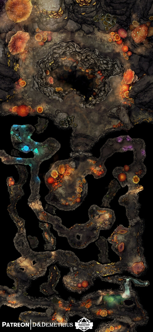 cultists depths mushroom caves 4k wm