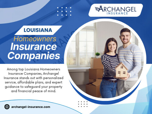 More Louisiana Homeowners Insurance Companies now include identity theft assistance as part of modern policies. With digital scams and online fraud increasing every year, this benefit can be incredibly valuable.

Official Website - https://archangel-insurance.com/home-insurance-louisiana/

Find Us On Google Map - https://maps.app.goo.gl/PyJzYTFJGUZeEwPBA

Archangel Insurance

Contact Us - 
Address - 3527 Ridgelake Dr STE 200, Metairie, LA 70002, United States
Phone No - +1 (504) 290-0650

Read Our Blogs - 
https://archangelinsura.livejournal.com/1205.html
https://www.tumblr.com/archangelinsurance

More Links - 
https://disqus.com/by/archangelinsurance/about/
https://www.magcloud.com/user/archangelinsurance
https://vimeo.com/archangelinsurance
https://linktr.ee/insuranceinla