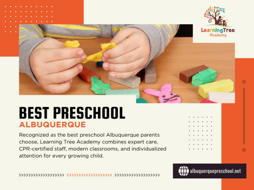 Some kids jump right in; others need weeks to settle. Ask how teachers support separation anxiety, transitions, and first-time preschoolers. The Best Preschool Albuquerque programs will have a gentle, structured approach.

Learning Tree Academy
Address: 3615 Candelaria Rd NE, Albuquerque, NM 87110, United States
Phone Number: +15058881668

Find Us On Google Map: https://goo.gl/maps/sXHaNYEYyPwfkx4KA

Read Our Blogs:

https://albuquerquepre-school.weebly.com/learning-tree-academy/daycare-albuquerque1182166

https://albuquerquepreschool.tumblr.com/post/805892097293041664/best-daycare-in-albuquerque

https://albuquerquepreschools.mystrikingly.com/blog/best-childcare-albuquerque


More Links:
https://www.reddit.com/user/ltapreschool
https://about.me/albuquerquepreschools
https://www.allmyfaves.com/albuquerquepreschool/