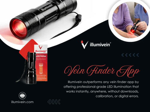 In some environments, a vein finder app may be employed as a secondary resource, especially in a training setting. Although apps are not a substitute for medical-grade equipment, they do represent an increasing recognition of the role of technology in facilitating clinical skills.

Read Our Blogs

https://illumivein.wordpress.com/
https://medium.com/@illumivein/about

More Links:
https://linktr.ee/illumivein
https://heylink.me/illumivein
https://igli.me/illumivein