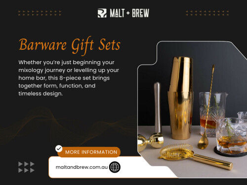 If you want the gift to feel more personal, skip the single item and create a small bundle. This is where Barware Gift Sets can feel incredibly thoughtful because you’ve chosen each part with him in mind.

 Malt & Brew
Address: 1/22 Westpool Drive, Hallam, Victoria 3803, Australia
Phone: +61 423 032 090

For more Information :  https://maltandbrew.com.au/collections/all-barware

Google Map: https://goo.gl/maps/6E6GLMhRsbiSQV577

Read Our Blogs:

https://maltandbrew.weebly.com/blog/barware
https://67824ace99913.site123.me/blog/cocktail-shaker-set
https://maltandbrew-04.webselfsite.net/blog/2026/01/15/cocktail-glasses

More Links:
https://soundcloud.com/maltandbrew
https://dochub.com/maltandbrewaus
https://znap.link/maltandbrew