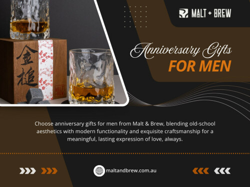 Cocktail barware is also perfect if you want anniversary gifts for men that feel like an experience something you can both enjoy together on date nights at home.

 Malt & Brew
Address: 1/22 Westpool Drive, Hallam, Victoria 3803, Australia
Phone: +61 423 032 090

For more Information : https://maltandbrew.com.au/pages/gifts-for-him/

Google Map: https://goo.gl/maps/6E6GLMhRsbiSQV577

Read Our Blogs:
https://maltandbrew.weebly.com/blog/barware
https://67824ace99913.site123.me/blog/cocktail-shaker-set
https://maltandbrew-04.webselfsite.net/blog/2026/01/15/cocktail-glasses

More Links:
https://MySlink.app/maltandbrewaus
https://www.quora.com/profile/Malt-and-Brew
https://soundcloud.com/maltandbrew