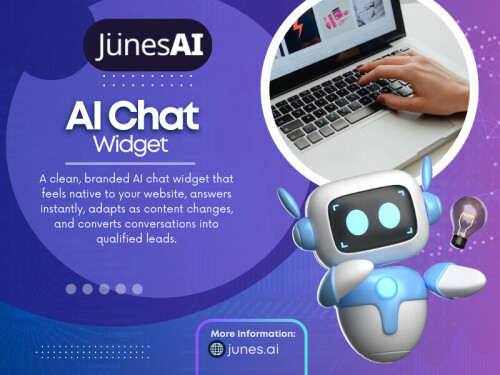 A mismatched color scheme, awkward placement, or generic greeting can make the chatbot feel like an afterthought. Customizing the AI chat widget to align with the website’s branding creates a smoother, more trustworthy experience.

Read Our Blogs:
https://aijunes.wordpress.com/
https://junesai.tumblr.com/
https://junesai.wixsite.com/junesai/

More Links:
https://linktr.ee/junesai
https://dzone.com/users/5476289/junesai.html
https://experiment.com/users/junesai
https://www.pinterest.com/aijunes/