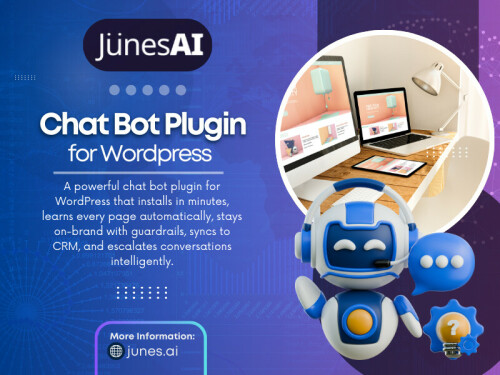 Custom greetings, tailored follow-ups, and brand-appropriate tone transform how visitors perceive the chatbot. A chat bot plugin for WordPress becomes far more effective when its language reflects the website’s personality.

Read Our Blogs:
https://aijunes.wordpress.com/
https://junesai.tumblr.com/
https://junesai.wixsite.com/junesai/

More Links:
https://beacons.ai/junesai
https://gravatar.com/aijunes
https://junesai.mystrikingly.com/
https://patreon.com/JunesAI