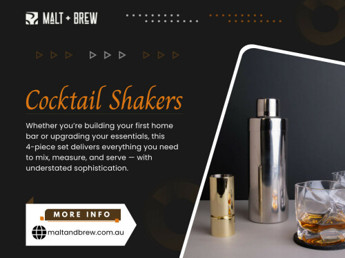Explore the Malt & Brew Cocktail Glasses collection to find glassware that looks premium, feels right in the hand, and makes every cocktail taste and look better especially when paired with the right cocktail shakers or a gift-ready Cocktail Shaker Gift Set.

 Malt & Brew

Address: 1/22 Westpool Drive, Hallam, Victoria 3803, Australia

Phone: +61 423 032 090

 

For more Information : https://maltandbrew.com.au/collections/all-barware

 

Google Map: https://goo.gl/maps/6E6GLMhRsbiSQV577

 

Read Our Blogs:

https://maltandbrew.weebly.com/blog/barware

https://maltandbrewaus.wixsite.com/maltandbrew/post/cocktail-shaker-gift-set

https://maltandbrewaus.wordpress.com/2026/01/19/barware-gifts/

 

More Links:

https://www.liinks.co/maltandbrewaus

https://www.quora.com/profile/Malt-and-Brew

https://medium.com/@maltandbrewaus