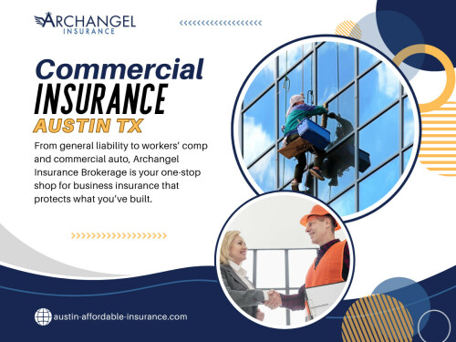 The problem? Many business owners rush into buying commercial insurance Austin TX without fully understanding what they’re getting. Insurance isn’t just a legal formality — it’s the financial safety net that keeps your company stable when unexpected problems arise.

Official Website - https://austin-affordable-insurance.com/commercial-and-workmans/

Find us on Google Map - https://maps.app.goo.gl/DgM8uwRpWbHRrGkW8

Archangel Insurance Austin
Contact Us -
Address - 901 Mopac Expressway South, Building 1, Suite 300, Austin, Texas 78746
Phone No - 737-257-6007

Read Our Blogs - 
https://archangelinsuranceaustin.tumblr.com/
https://austininsurance.wixsite.com/austininsurance

More Links - 
https://www.vevioz.com/archangelinsuranceaustin
https://band.us/@austininsurance
https://autotxinsurance.livejournal.com/profile/