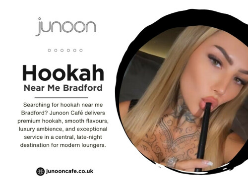 Junoon Café has been a master at this mix, providing a sophisticated and engaging lounge. Whether it is a “hookah near me Bradford,” a night out at a late night café Bradford, or dessert at a dessert café Bradford, Junoon Café elevates a typical night out into a night that is anything but.

Official Website: https://junooncafe.co.uk/about-us

Contact: Junoon Cafe
Address: 1st Floor, 156 Grattan Rd, Bradford BD1 2JL, United Kingdom
Phone Number: +441274449066

Find us on Google Map: https://maps.app.goo.gl/cK2pitRABFE9HWqS9

Read Our Blogs:
https://junooncafebradford.wordpress.com
https://junooncafe.wixsite.com/junoon-cafe
https://junooncafebradford.mystrikingly.com

More Links:
https://campsite.bio/junooncafebradford
https://dzone.com/users/5473245/junooncafebradford.html
https://disqus.com/by/junooncafebradford/about/