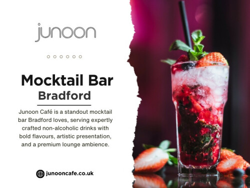 Places like Junoon Café understand this well. As a destination that combines the attractions of a shisha cafe Bradford, a sophisticated mocktail bar Bradford, and a friendly dessert café Bradford, what Junoon Café ultimately shows in this regard is how significant first impressions can be in transforming what could have been a dull night out into something special.

Official Website: https://junooncafe.co.uk/about-us

Contact: Junoon Cafe
Address: 1st Floor, 156 Grattan Rd, Bradford BD1 2JL, United Kingdom
Phone Number: +441274449066

Find us on Google Map: https://maps.app.goo.gl/cK2pitRABFE9HWqS9

Read Our Blogs:
https://junooncafebradford.wordpress.com
https://junooncafe.wixsite.com/junoon-cafe
https://junooncafebradford.medium.com/student-friendly-shisha-bradford-1691c232a984

More Links:
https://c8ke.me/junooncafebradford
https://biiut.com/junooncafebradford
https://myanimelist.net/profile/junooncafe