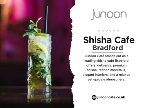 The shisha cafe Bradford is where this is more apparent. The preparation, presentation, and serving of shisha indicate expertise. The cleanliness at Junoon Café also ensures the customer is confident in the quality of the food being served.

Official Website: https://junooncafe.co.uk/about-us

Contact: Junoon Cafe
Address: 1st Floor, 156 Grattan Rd, Bradford BD1 2JL, United Kingdom
Phone Number: +441274449066

Find us on Google Map: https://maps.app.goo.gl/cK2pitRABFE9HWqS9

Read Our Blogs:
https://junooncafebradford.medium.com/student-friendly-shisha-bradford-1691c232a984
https://junooncafebradford.wordpress.com
https://junooncafe.wixsite.com/junoon-cafe

More Links:
https://beacons.ai/junooncafebradford
https://myspace.com/junooncafebradford
https://zumvu.com/junooncafebradford/