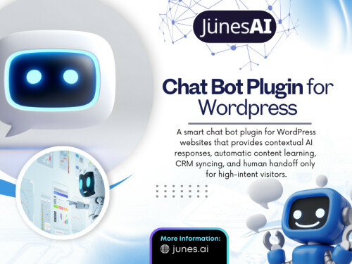 When done properly, the result of using the AI chatbot for WordPress is a silent helper that does not serve as a distraction for the user. Selecting the correct Chat Bot Plugin for WordPress Websites and ensuring that the intention and behavior of the bot are compatible with the user's intention is the difference between success and failure.

Read Our Blogs:
https://aijunes.wordpress.com/
https://junesai.tumblr.com/
https://junesai.wixsite.com/junesai/

More Links:
https://taplink.cc/junesai
https://junesai.quora.com/
https://letterboxd.com/junesai/
https://www.reddit.com/user/junesai/