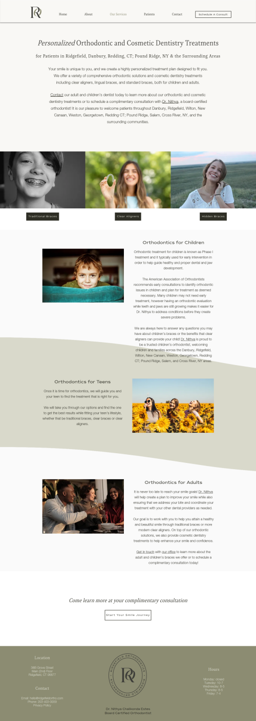 Finding an affordable orthodontist near New Canaan CT doesn’t mean compromising on quality. Our practice is dedicated to delivering advanced orthodontic care at prices that fit your budget. We offer flexible payment plans, insurance assistance, and transparent pricing so you can achieve a confident smile without financial stress.

Learn More- https://www.ridgefieldortho.com/our-services/